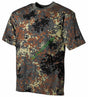 Bundeswehr T-Shirt, halbarm, flecktarn, 170g/m²