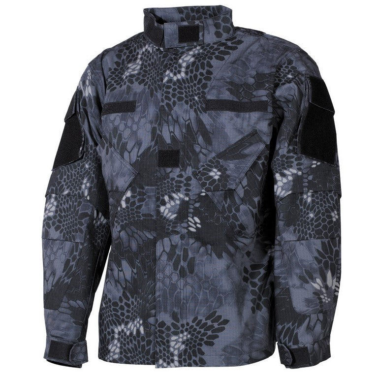 Snake Camo Black Jersey Einsatzjacke