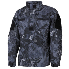 Snake Camo Black Jersey Einsatzjacke