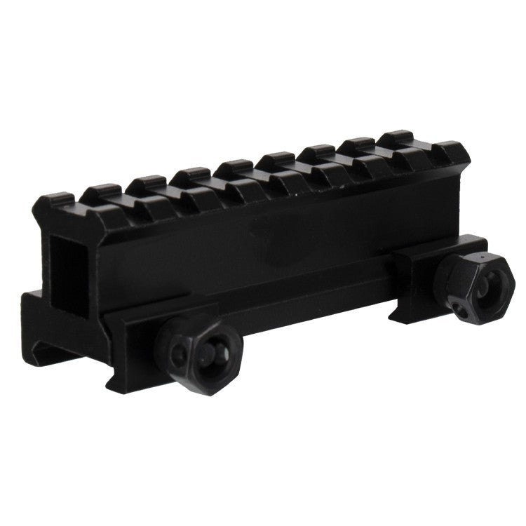Riser Weaverschiene / Weaverrail Visier 20mm Erhöhung 80mm Lang