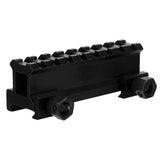 Riser Weaverschiene / Weaverrail Visier 20mm Erhöhung 80mm Lang