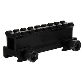 Riser Weaverschiene / Weaverrail Visier 20mm Erhöhung 80mm Lang