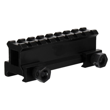 Riser Weaverschiene / Weaverrail Visier 20mm Erhöhung 80mm Lang