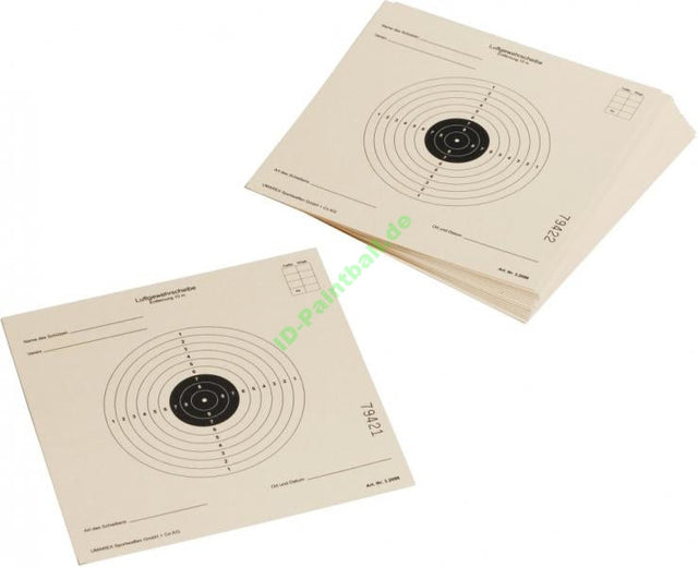 250 Zielscheiben 17 x 17 cm ISSF für Luftgewehr Softair etc