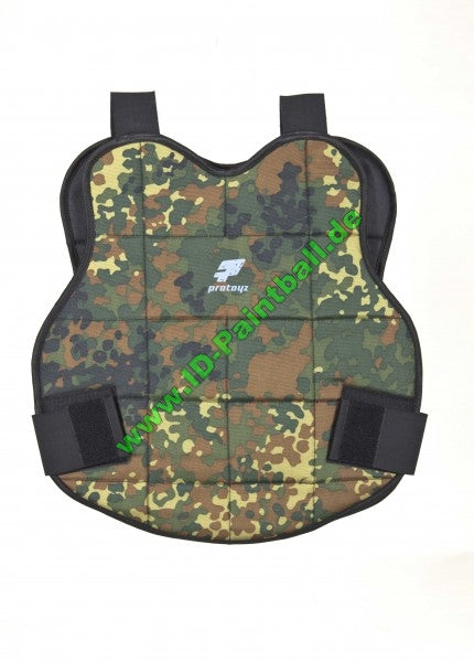 Brustpanzer flecktarn / schwarz
