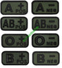 Blutgruppen Patch Klettabzeichen