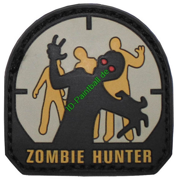 Klettabzeichen, 3D, Patch "Zombie Hunter"