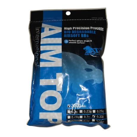 AIM Top Precision BIO BBs 0,32g 2000 Schuss 6mm