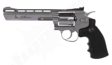 Dan Wesson 6 Zoll CO2 Revolver 4,5mm BBs Stahlkugeln Silber