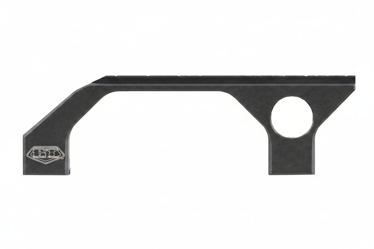 BT Fixed Sight Rail aus Aluminium für 11 mm Prismenschienen mit integriertem Tragegriff und Visieraufnahme