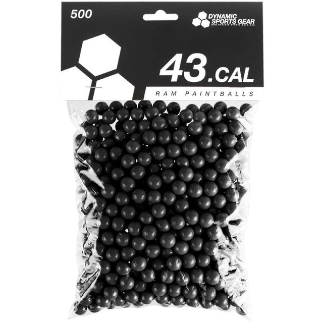 DSG RAM Paintballs cal.43 500 Stück Schwarz