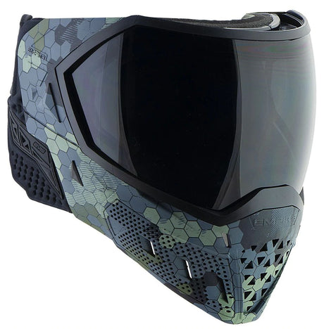 Empire EVS Hex Camo LE mit 2 Gläsern Clear und Smoke Paintball Maske
