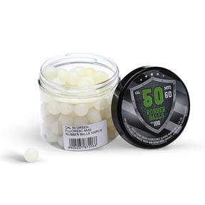 100 Tracer Grün Fluorescence Rubberballs Kaliber 50