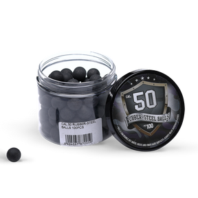 Rubberballs Cal. 50 Stahl / Gummigemisch 100 Stück