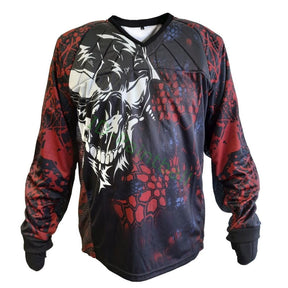 IDP Custom Jersey Angry Skull Rot Schwarz