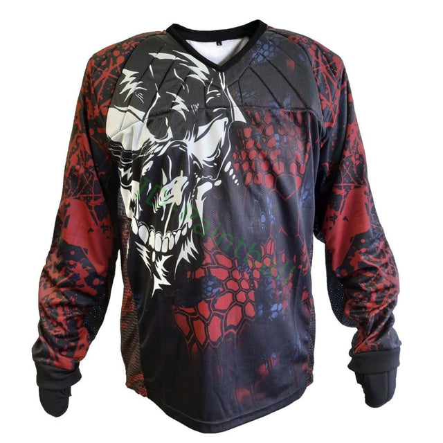 IDP Custom Jersey Angry Skull Rot Schwarz