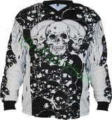 IDP Jersey The Skulls Schwarz Paintball Trikot