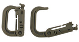 Molle Karabinerhaken Kunststoff 2er Pack