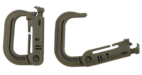 Molle Karabinerhaken Kunststoff 2er Pack