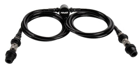 PowAir Double Hose Paintball HPA Remote System Schwarz