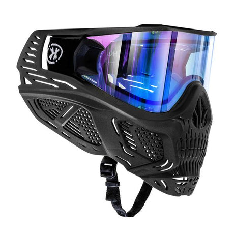 Paintball Maske HK Army HSTL Skull Punisher, schwarz / blau