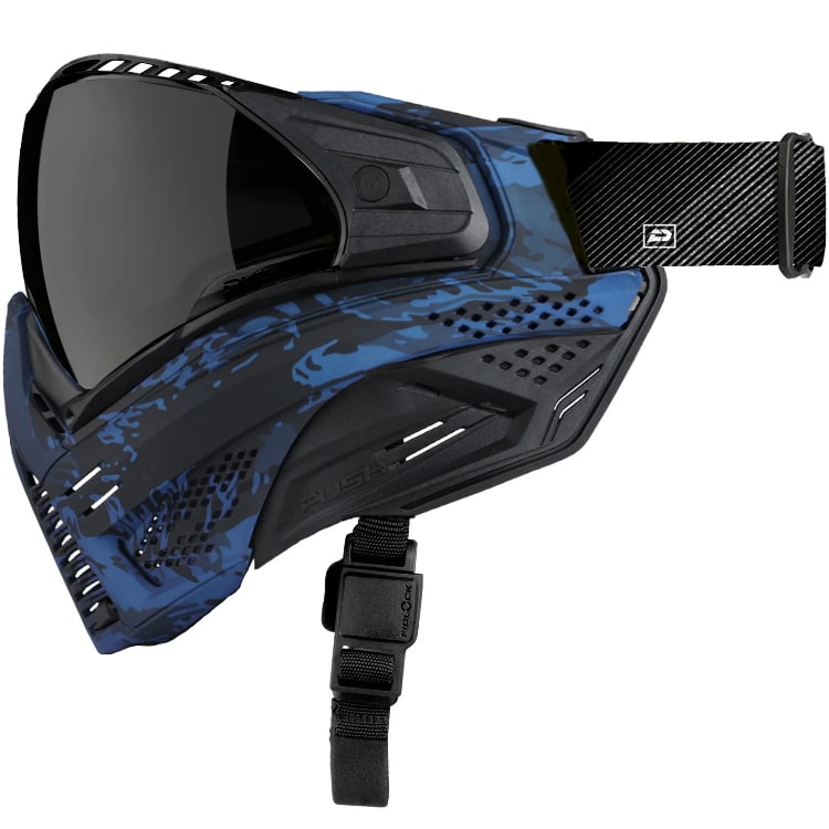 Push Unite CDG Blue Sapphire Camo Paintball Thermal Maske