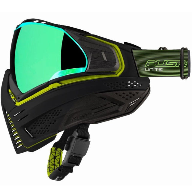 Push Unite Paintball Thermal Maske Black Lime Green