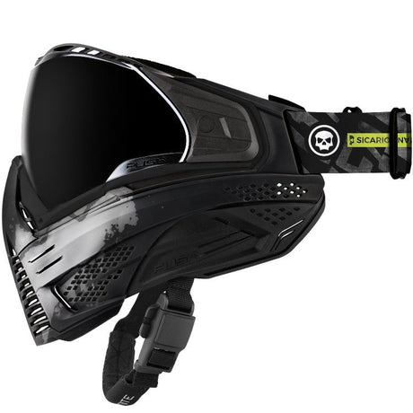 Push Unite Paintball Thermal Maske LA Infamous Dark Skull Black
