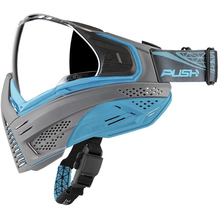 Push Unite Paintball Thermal Maske Grau Blau