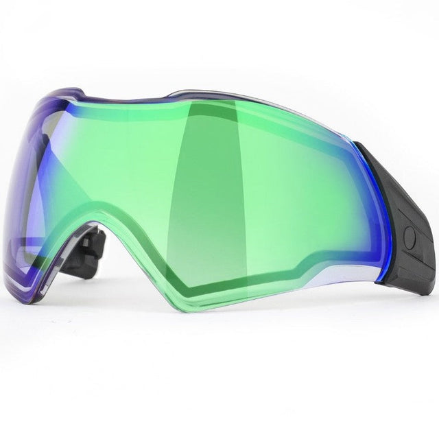 Push Unite Chrome Green Paintball Thermal Maskenglas