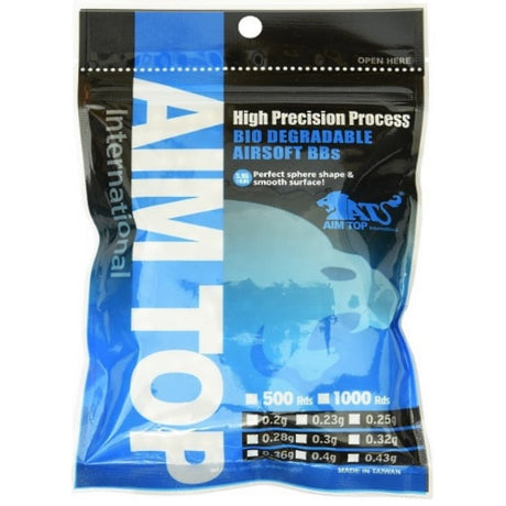 AIM Top Extrem Precision BIO BBs 0,40g 500 Schuss 6mm