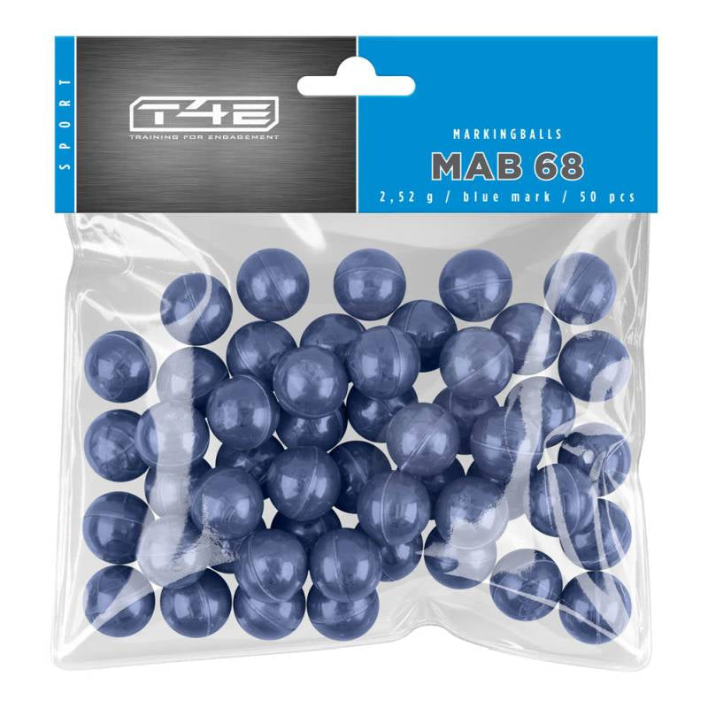 T4E Sport MAB 68 Cal.68 Marking Balls Blau - Inhalt: 50 Stk