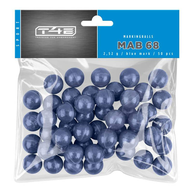T4E Sport MAB 68 Cal.68 Marking Balls Blau - Inhalt: 50 Stk
