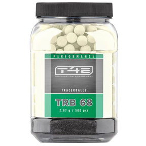 T4E Performance TRB 68 cal.68 50 Stk., Hart Gummikugeln, Tracer Nachleuchtend