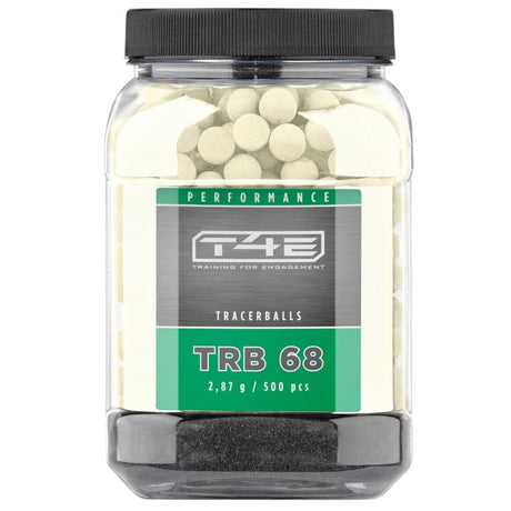 T4E Performance TRB 68 cal.68 50 Stk., Hart Gummikugeln, Tracer Nachleuchtend