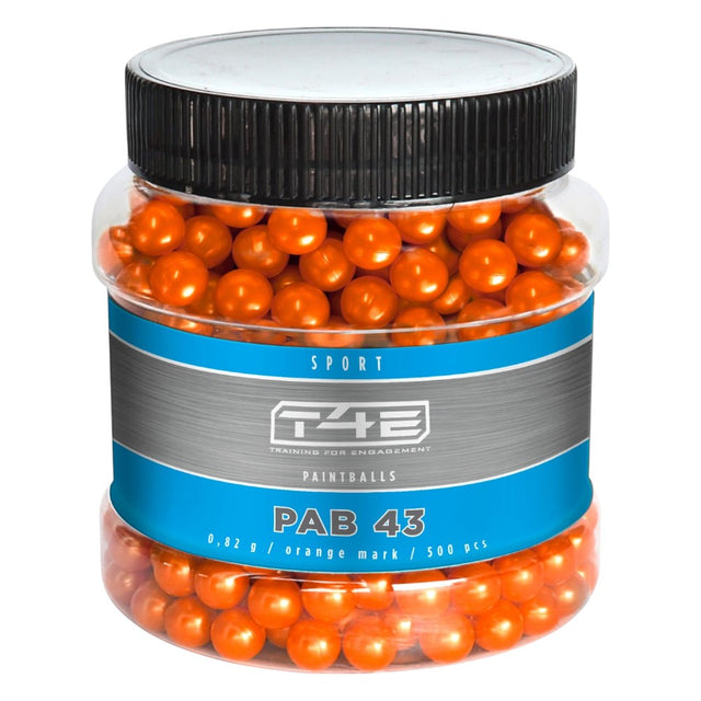 T4E Sport PAB 43 cal Paintballs orange 500 Stück