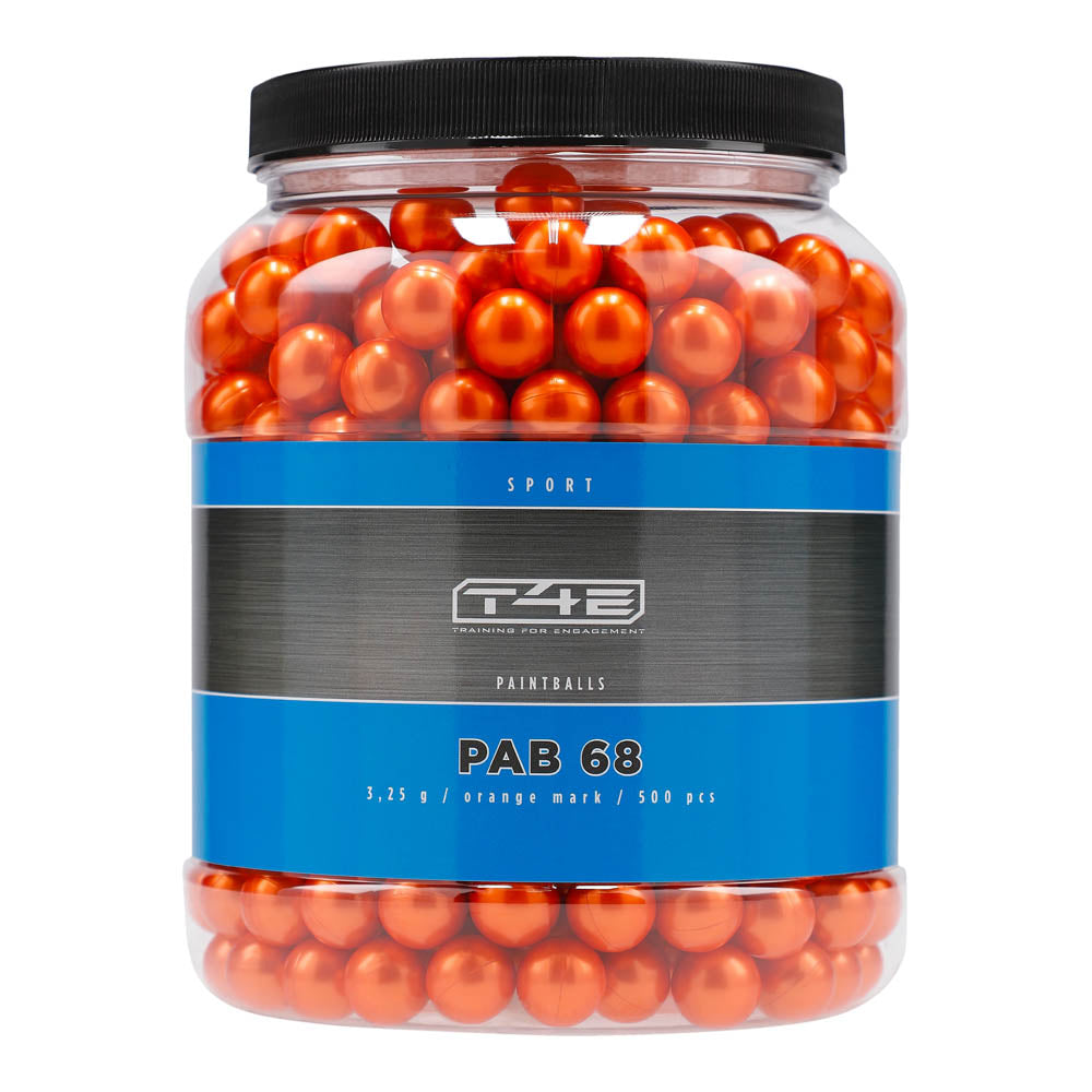 T4E Sport PAB 68 cal. 500 Stück Paintballs Orange