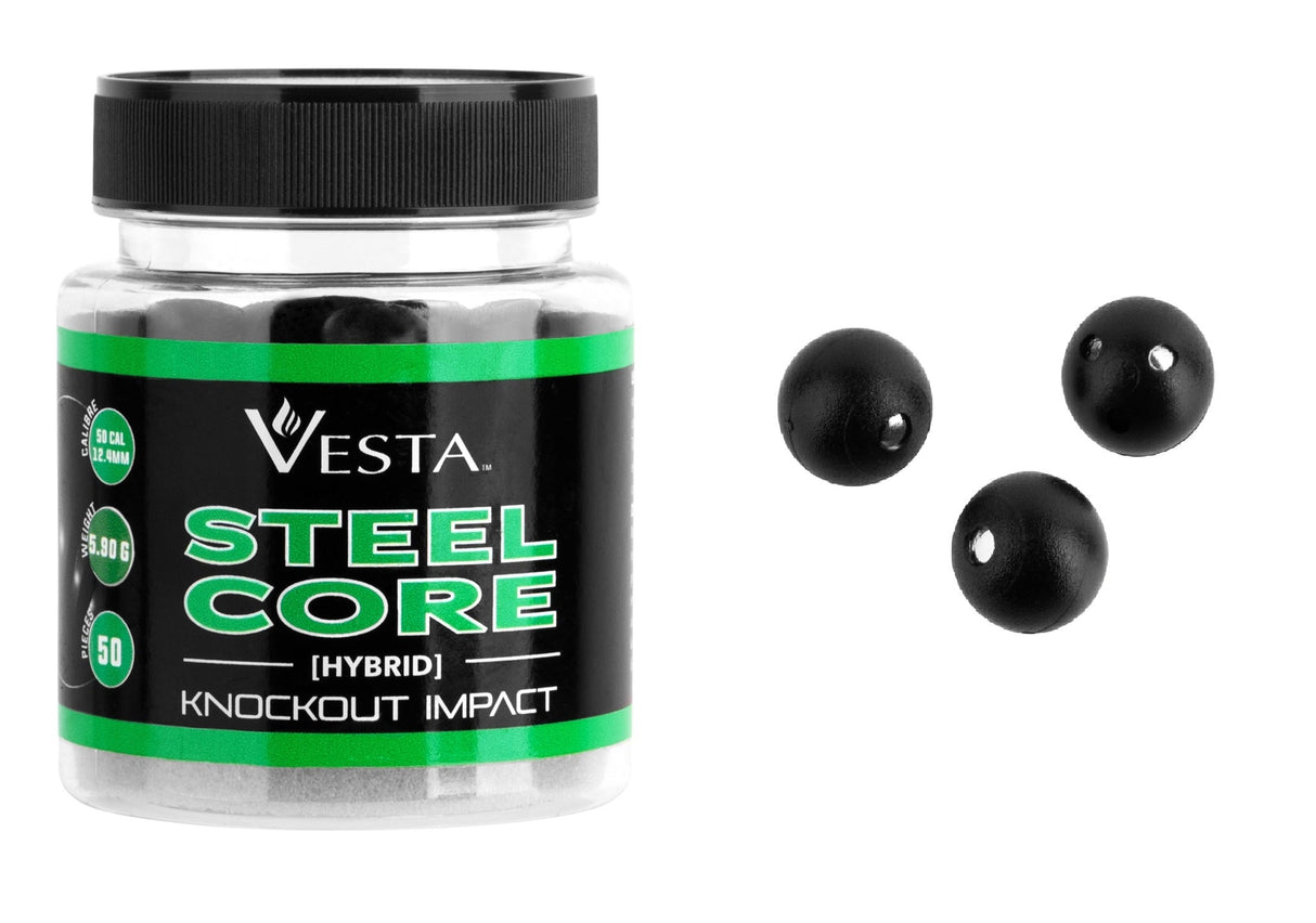 Vesta Plastic Steel Core Balls 50 Stück Cal.50 High Power