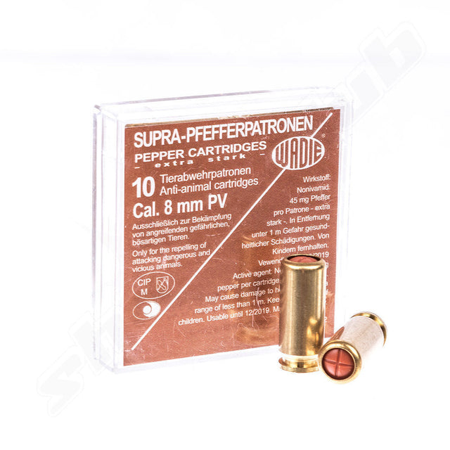 Wadie Cal.8mm Supra stark Pfefferpatronen