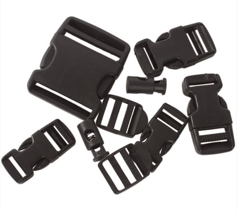 Westen / Hosen Repair Set Buckle Set 9 teilig Schwarz