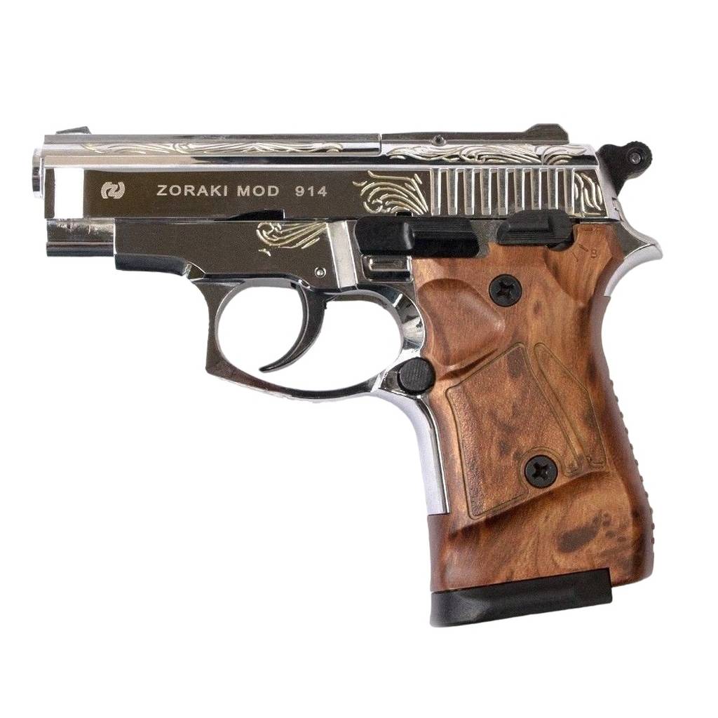 Zoraki 914 chrom graviert Schreckschusspistole