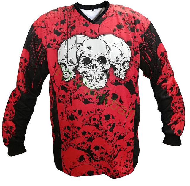 IDP Jersey The Skulls Rot Paintball Trikot