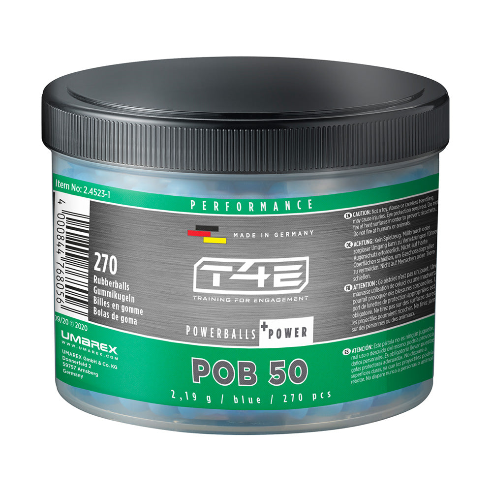 270 Stück T4E Powerballs cal50 blau Performence POB 50
