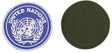 Klettabzeichen, blau, "UNITED NATIONS"