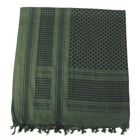 Shemag PLO Tuch mit Fransen oliv-schwarz Gr. ca. 110x110cm