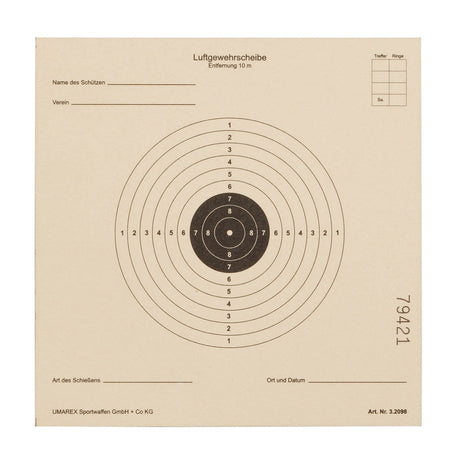 250 Zielscheiben 14 x 14 cm ISSF für Luftgewehr Softair etc