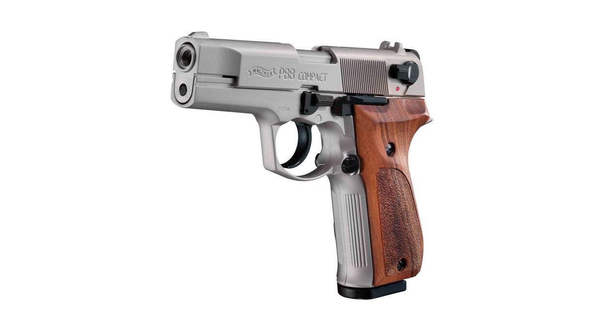 Walther P88 Nickel / Holz P.A.K. 9mm