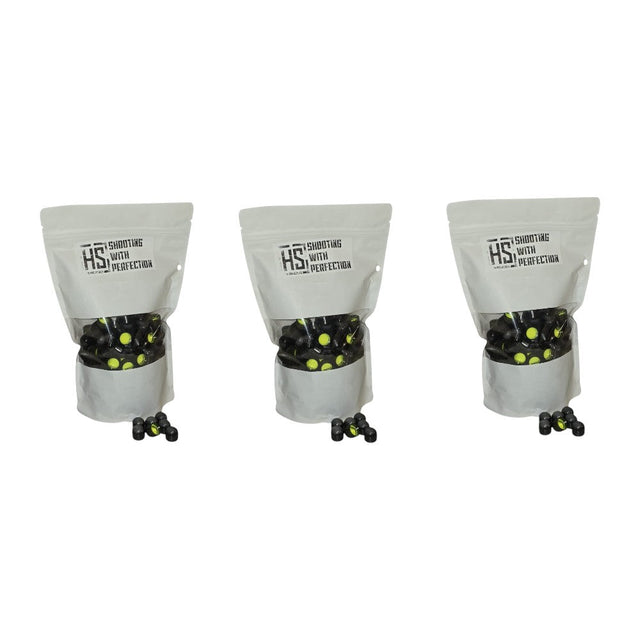 600 HS Projectiles Paintballs Schwarz/Gelb (600er Karton) HSP