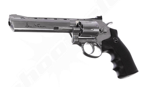 Dan Wesson 6 Zoll CO2 Revolver 4,5mm BBs Stahlkugeln Silber