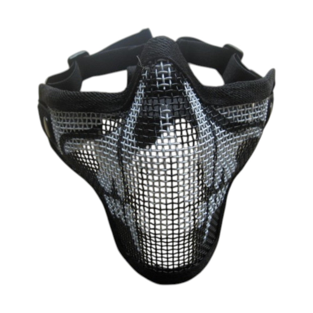 Metall Gitter Maske schwarz Skull Totenkopf Airsoft